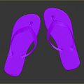 Bright Pink Flip Flops Casual Comfortable Lightweight Summer Footwear Fashion Style