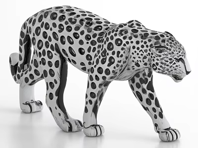 Snow Leopard Leopard 3d model