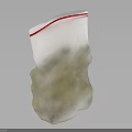 Transparent Reusable Storage Bag with Red Sealing Strip for Food Storage as Essential Household Supplies