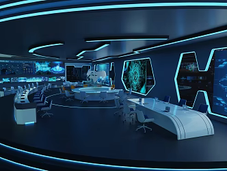 modern command center after the command center 3d model