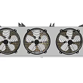 Industrial Air Conditioner Fan With Three Blades And Protective Grille