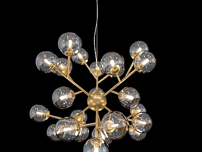 Nordic Style Chandelier Light Luxury Living Room Magic Bean Creative Personality Molecular Hall Bedroom Simple Master Bedroom Dining Room Chandelier model