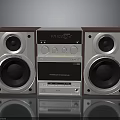 Philips Home Audio Stereo System With Dual Speakers And CD Player