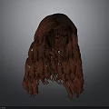 Woman With Long Red Curly Hair Flowing Stylish Hairstyle Look