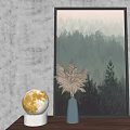 Moon Shaped Table Lamp with Concrete Base Emitting Warm Soft Glow in Modern Room