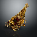 Natural Dried Flower Bouquet With Mixed Colors And Decorative Dried Stems