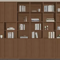 Modern bookcase 3d model