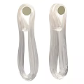 Modern Wall Lamps with Transparent Streamlined Glass Shade and Elegant Curved Design for Interior
