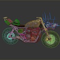 Motorcycle Two-wheeled Motorcycle Cross-country Motorcycle Road Race Motorcycle Motor Vehicle Transport 3d model