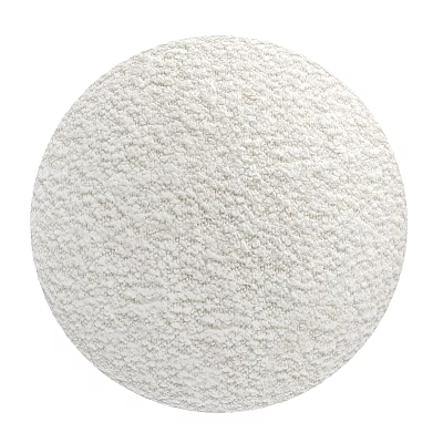 Circular White Textured Component with Soft Fabric Surface and Decorative Design 3d model