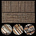 Bamboo Woven Fence Design With Natural Texture Intricate Details And Crafted Patterns