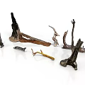 Natural Dried Plant Branches and Tree Trunks with Various Shapes for Decorative Crafts