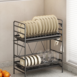 Kitchen Dish Rack Water Cup Rack 3d model