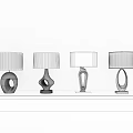 Light Luxury Special-shaped Table Lamp Table Lamp Combination 3d model