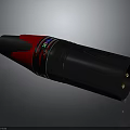 Professional Audio Video Connector With Black Body Red Section And Metal Contacts
