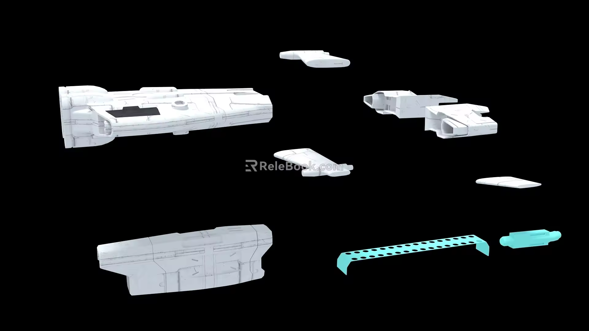 Spaceship Aircraft Science Fiction 3d model