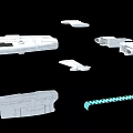 Spaceship Aircraft Science Fiction 3d model