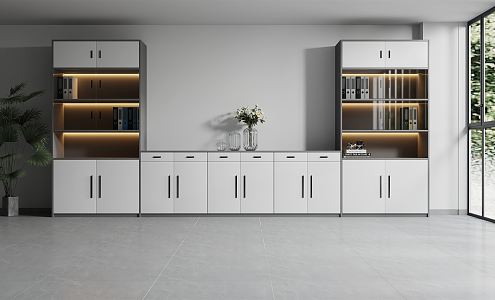 Modern file cabinet 3d model