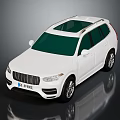 White Modern SUV with Sunroof and Silver Wheels Stylish Exterior Design