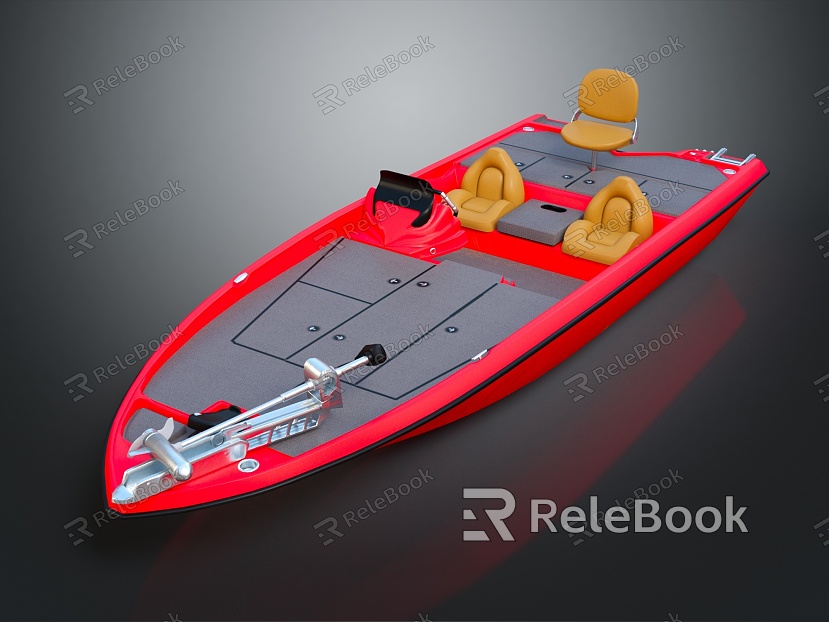 modern speedboat assault boat yacht model