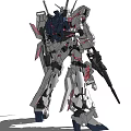 Modern robot mecha up 3d model