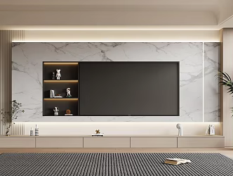 Modern TV Background Wall Living Room TV Background Wall TV Wall TV Cabinet 3d model