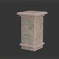 Marble Columns Modern Columns 3d model