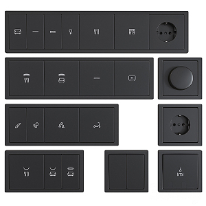 Modern Switch Panel 3d model