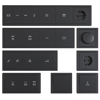 Modern Switch Panel 3d model