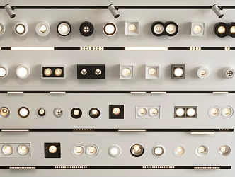 Modern Downlight Spotlight Magnetic Light Track Light 3d model