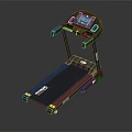 Modern Digital Treadmill Fitness Equipment With LCD Display And Running Belt