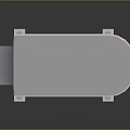Modern Silver Equipment Design With Panels Display Screen And Base Support Feet