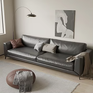 Modern leather double sofa 3d model