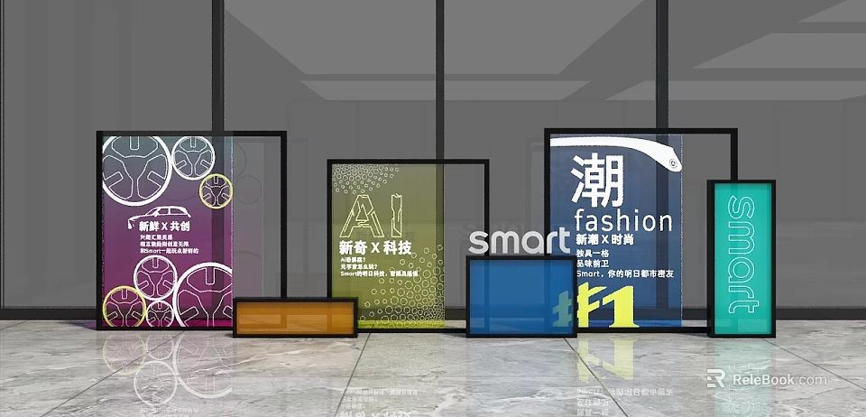Modern Activity Passage With Fashion AI Technology And Interactive Check in Experience 3d model 