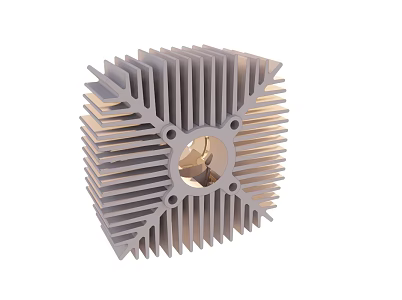 Puch raceway cylinder radiator 3d model