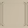 Decorative Gypsum Molding With Ornate Frame Design On Light Colored Wall