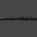 Futuristic Black Pistol With Illuminated Strip And Modern Sci Fi Weapon Design