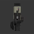 Vintage Video Camera As Classic Electronic Appliance With Large Lens And Handheld Design