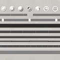 Various Types Of Air Conditioner Vents With Round Linear And Grille Designs