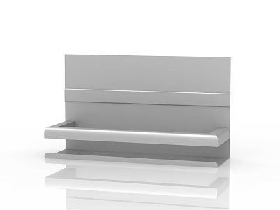 Stainless Steel Kitchen Shelf With Multiple Tiers For Storage Organization 3d model