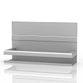 Stainless Steel Kitchen Shelf With Multiple Tiers For Storage Organization