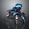 Robot Spider Robot Mecha Spider Science Fiction Spider Mechanical Spider Battery Spider Tower Defense 3d model