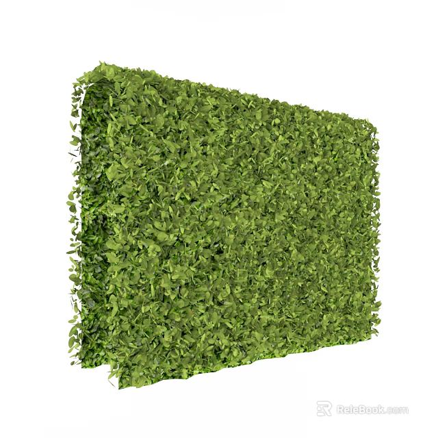Lush Green Plant Wall With Dense Foliage For Indoor Outdoor Decor 3d model 