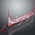 Ethnic wind boat small boat small wooden boat fishing boat speedboat 3d model