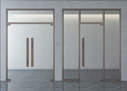 Glass door 3d model