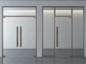 Glass door 3d model