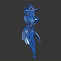 Game Fantasy Female Mage Character With Purple Outfit And Decorated Witch Hat