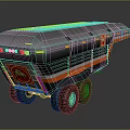 Modern Emergency Response Vehicle With Yellow Warning Lights Red Emblem And Multi Wheel Design