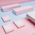 HerGlory 7 Day Sanitary Pads With Pink White Packaging On Geometric Display Stand