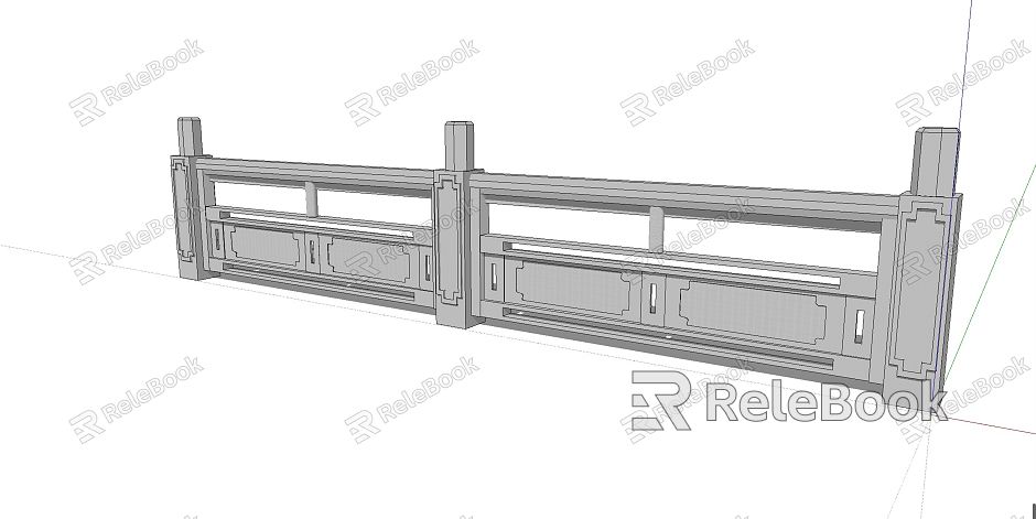 Chinese-style Balustrade Marble Balustrade model